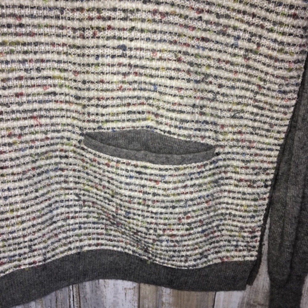 J. Crew Grey Baseball Tweed Sweater - Picture 4 of 6